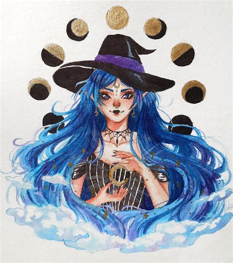 Moon Witch by anonycaat on DeviantArt