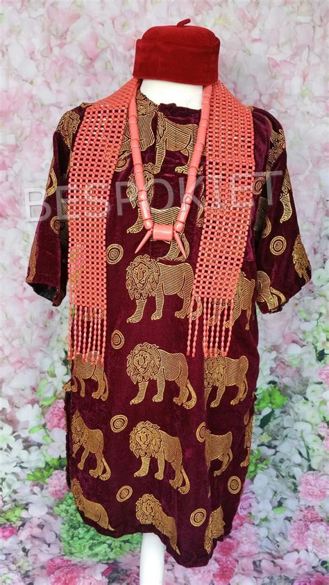 Traditional Igbo Outfit Set Of Igbo Mens Isi Agu Top Etsy African