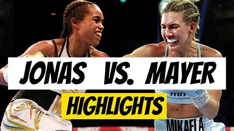 Natasha Jonas Vs Mikaela Mayer Highlights Ibf Women S Welterweight