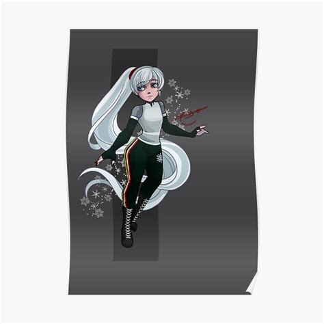 Weiss Schnee Vytal Tournament Poster For Sale By Elizaoz Redbubble