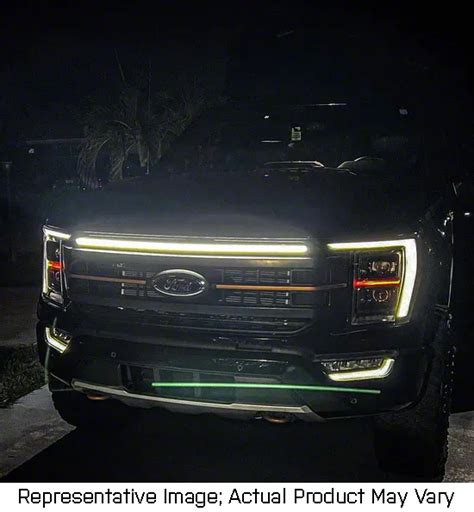 Sick Diesel F 150 Led Grille Lights With Plug And Play Harness Sillver Frame F1212311sw1n 21