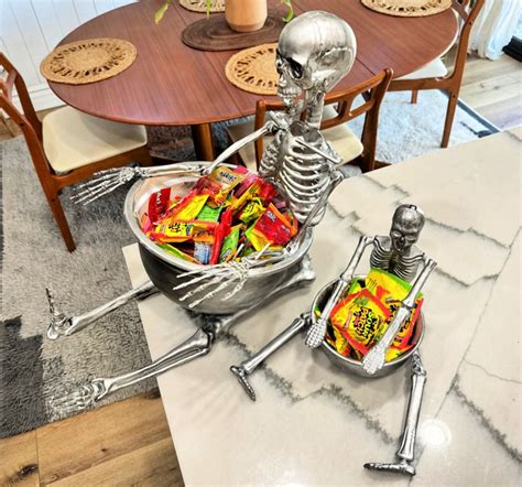 Diy Halloween Skeleton Candy Bowl Pottery Barn Inspired Craft