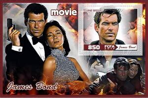 Stamp Animation Cartoons James Bond Guinea Bissau Illegal Stampscol