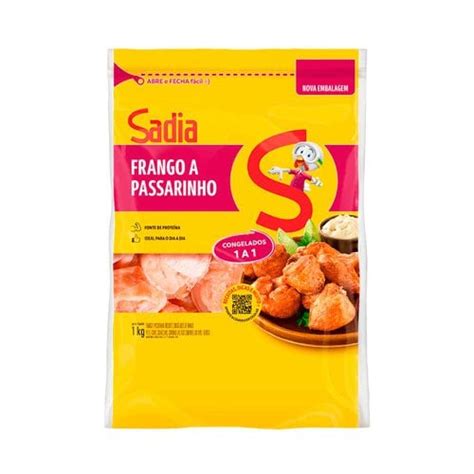 Frango A Passarinho Sadia Congelado 1kg Supermercados Pague Menos