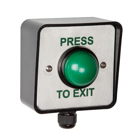 Ip66 Rated Weatherproof Stainless Steel Press To Exit Button Door