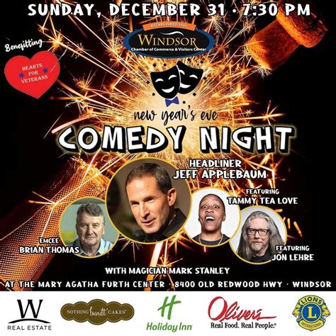 New Years Eve Comedy Night Mary Agatha Furth Center Windsor December