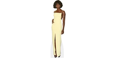 Samantha Ware Yellow Dress Pappaufsteller Celebrity Cutouts