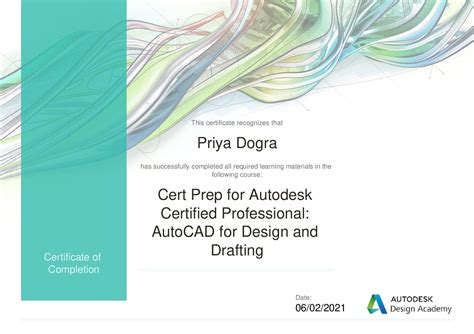 Autodesk Free Certificate | Autodesk Certified Professional ...