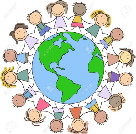 Children Holding Hands Around The World Clipart 20 Free Cliparts