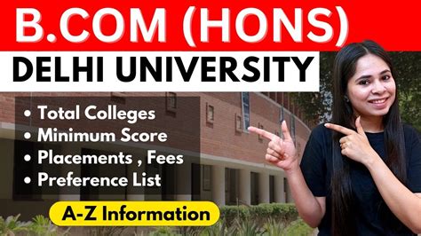 All About B Hons In Delhi University Preference List Colleges