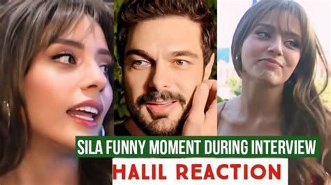 Sila Turkoglu Got Funny During Interview Halil Ibrahim Ceyhan Reaction