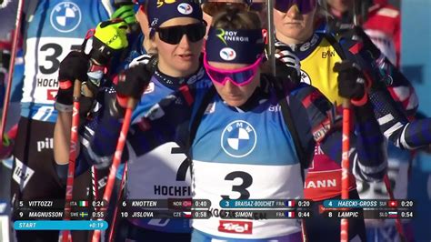 Le R Sum De La Poursuite D Hochfilzen Biathlon Cm F Vid O