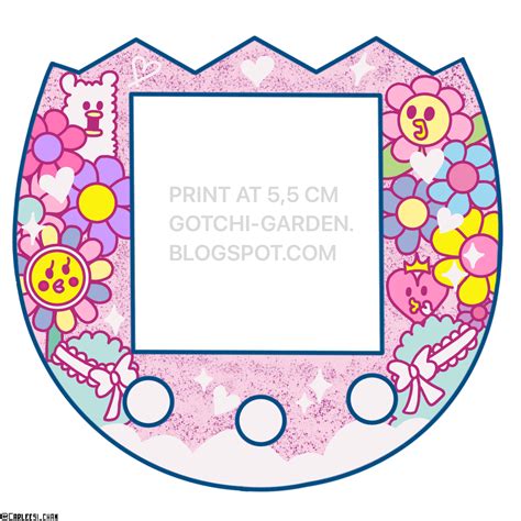 Tamagotchi Pix Faceplate Template