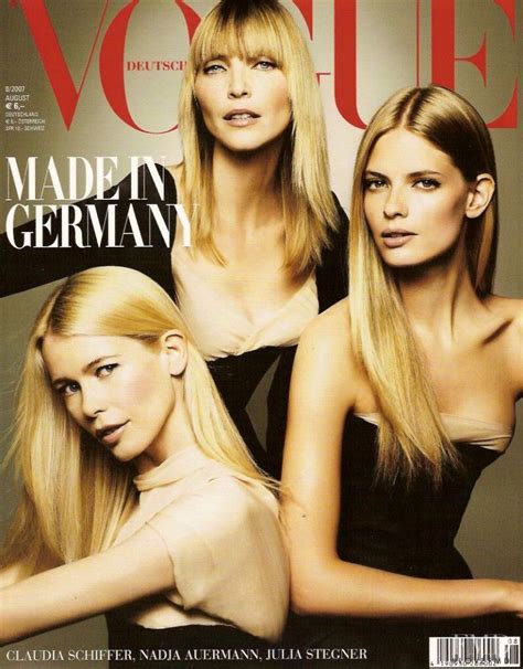 Pin On Nadja Auermann Ok Vogue Deutsch Claudia Schiffer Supermodels