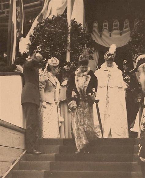 Dowager Maria Feodorovna With Her Daughter In Law Alexandra Feodorovna