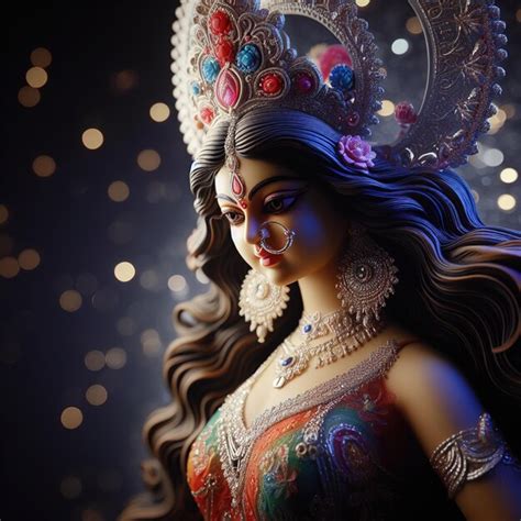 Premium Photo Goddess Durga Jai Mata Di