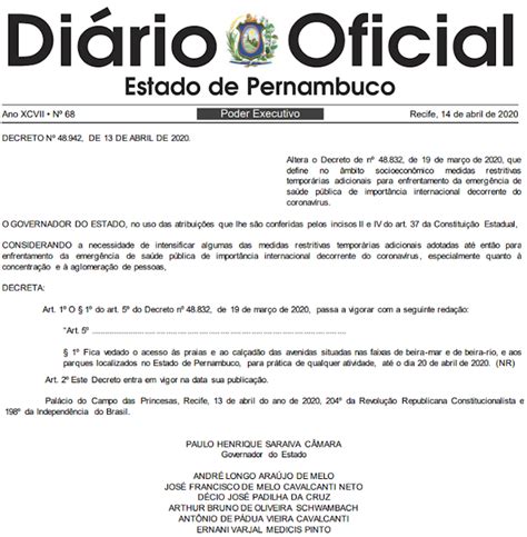 Blog Do Djalma Lopes Decreto Do Governo De Pernambuco Pro Be Acesso