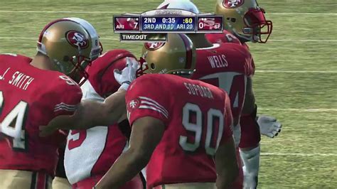 HD 720p Madden NFL 09 San Francisco 49ers Vs Arizona Cardinals