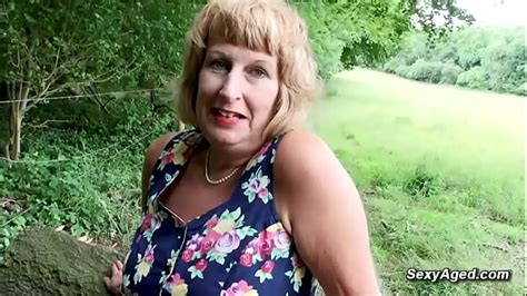 British Blonde Granny Plays With Her Pussy Outdoor Free Mobile Porn