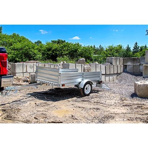 Dk2 4 5ft X 7 5ft Multi Purpose Utility Trailer Kits Galvanized And Drive Up Gate Mmt5x7g Dug Rona