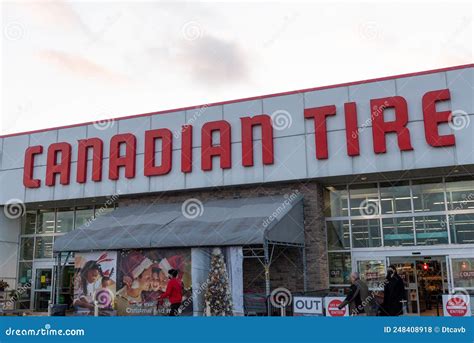 Canadian Tire Storefront Sign Editorial Stock Photo Image Of