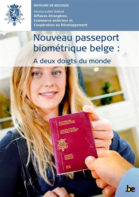 nouveau passeport biometrique belge