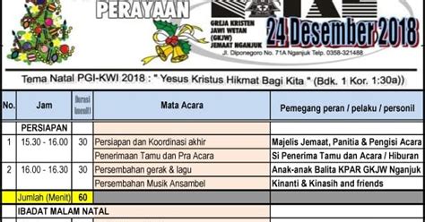 Detail Contoh Susunan Acara Natal Koleksi Nomer 50