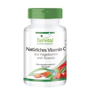 Natürliches Vitamin C aus Acerola 180 Kapseln