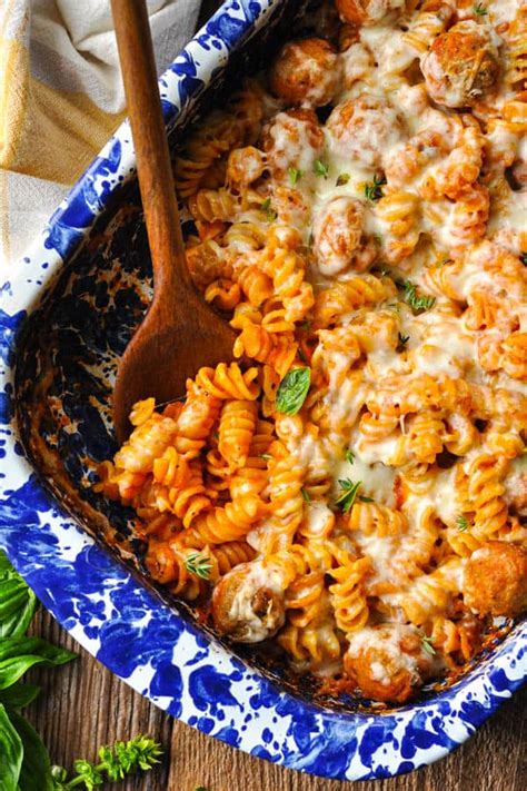 Dump And Bake Meatball Casserole The Seasoned Mom