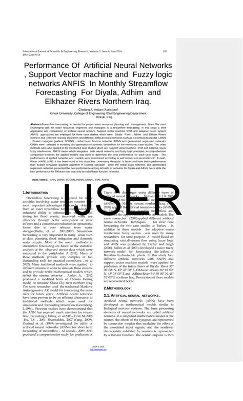 Pdf Performance Of Artificial Neural Networks Support Vector · Neural Networks