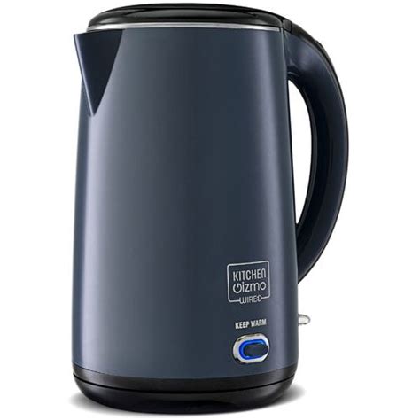 Kitchen Gizmo Qt Double Walled Stainless Steel Electric Tea Kettle