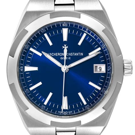 Vacheron Constantin Overseas Blue Dial Steel Mens Watch V Unworn