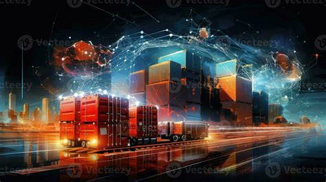 Future Logistics Artificial Intelligence Ai Generated 29709335 Stock