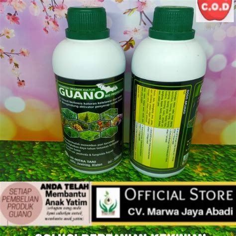 Pupuk Organik Cair Kotoran Kelelawar Guano Bio Protectan 500 Ml