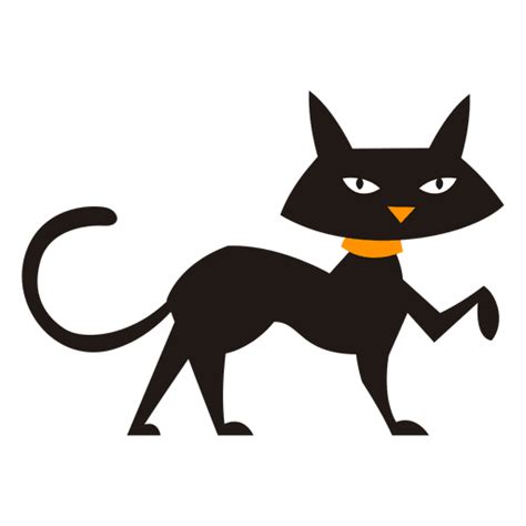 Design PNG E SVG De Gato Preto Andando Silhueta De Gato Para Camisetas