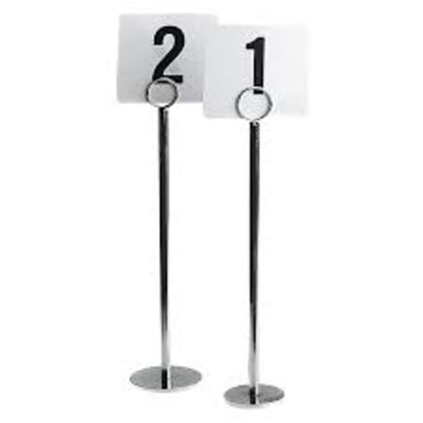 Table Number Stand Tall Get Set Event Hire