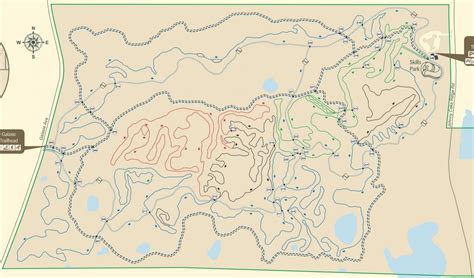 Lebanon hills trail map - Map of Lebanon hills trail (Western Asia - Asia)