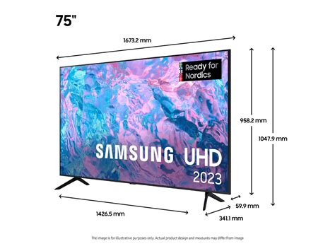 Samsung 75 TU75CU7105 UHD 4K Smart TV TV Er Komplett No