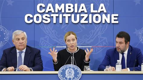 IN ARRIVO La RIFORMA COSTITUZIONALE Del PREMIERATO YouTube