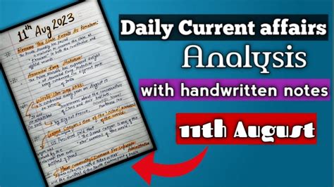 August Daily Current Affairs Editorial Analysis With