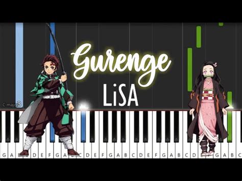 Gurenge 紅蓮華 LiSA Demon Slayer Kimetsu no Yaiba OP Piano