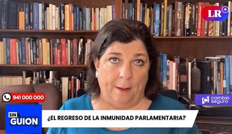 Rmp Sobre Regreso De La Inmunidad Parlamentaria Quieren Una