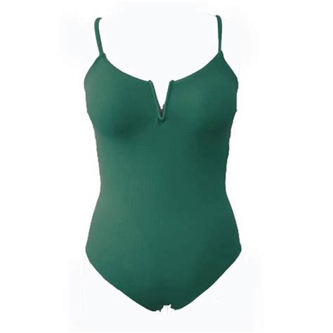 Traje De Baño Op Talla Eg Escote En V Verde Walmart