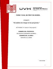 Proyecto Final Doc Form Y Eval De Proy De Invers Unidad El