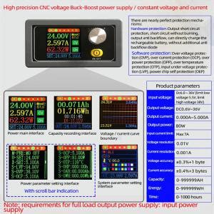 XYS3580 DC Buck Boost Converter DC DC 0 6 36V 7A Adjustable Regulated