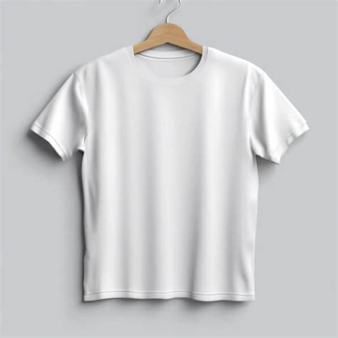 Baixe Mock Up De Camiseta Branca Em Cabide De Madeira Mockups