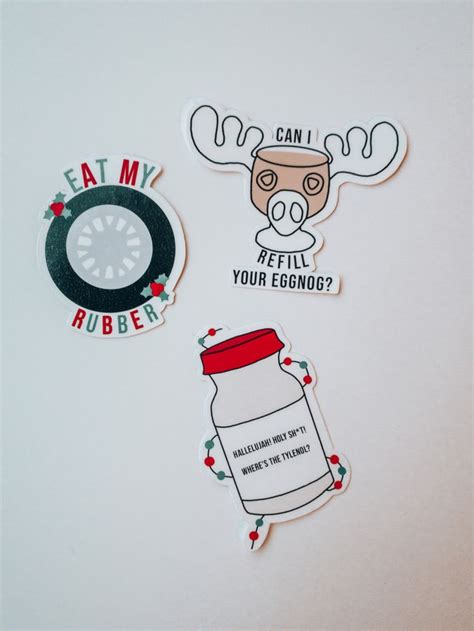 National Lampoons Christmas Vacation Sticker Clark Griswold Etsy In