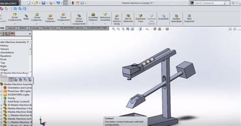 How To Create Solidworks Motion Analysis Tutorial Marble Machine