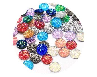 Pcs Transparent Rhinestones Acrylic Round Rhinestones Faceted Flat