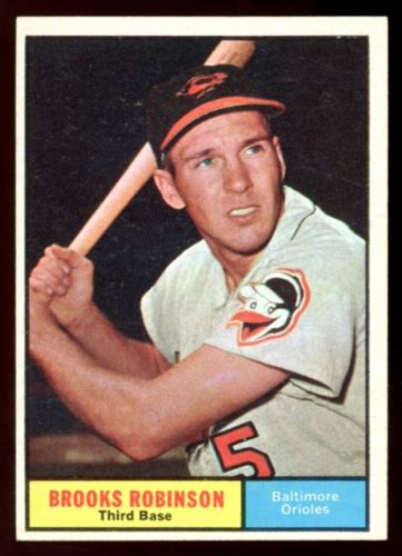 Topps Baseball Mlb Brooks Robinson Hof Ex Nm Baltimore Orioles